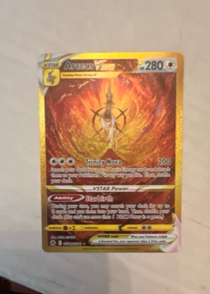 Arceus VSTAR (Secret) graded 8.5