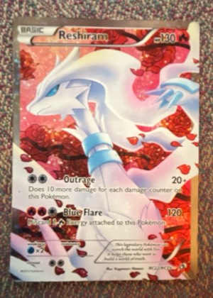 Reshiram (Full Art), graded 4.5