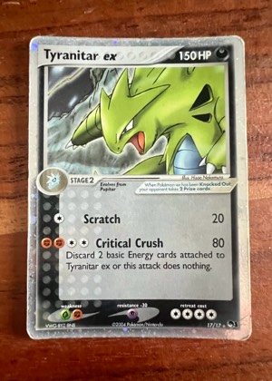 Tyranitar ex (Holo), graded 7.5