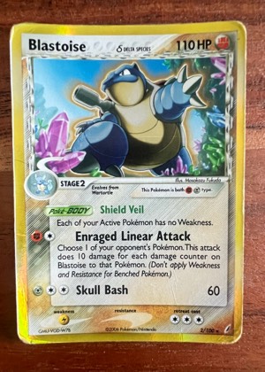 Blastoise (Delta Species), graded 7.0