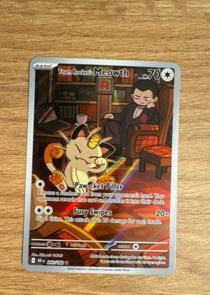 Team Rocket's Meowth - 203/182 graded 9.5