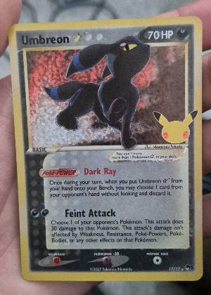 Umbreon Star, graded 3.5