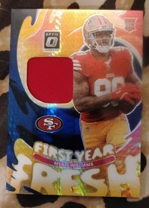 2025 Panini Donruss Optic Mykel Williams, graded 8.5
