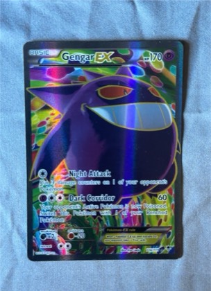 Gengar EX (114 Full Art), graded 8.0