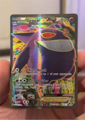 Gengar EX (114 Full Art), graded 9.0