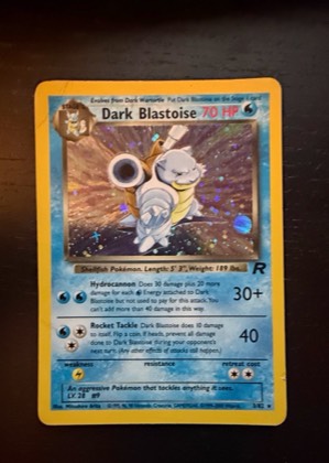 Dark Blastoise (3), graded 5.0