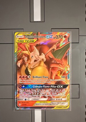 Charizard & Braixen GX, graded 9.0