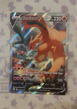 Charizard V (Alternate Full Art), graded 4.5