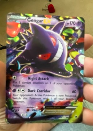 Gengar EX (114 Full Art), graded 8.0