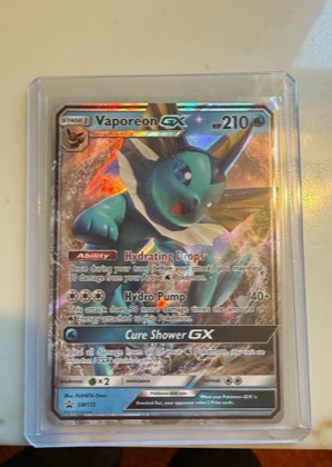 Vaporeon GX - SM172 graded 8.5