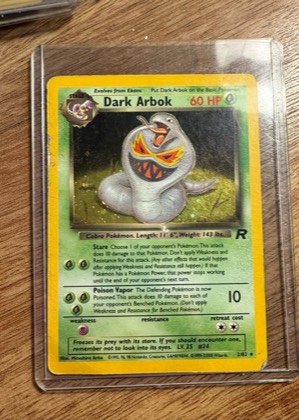 Dark Arbok (2), graded 5.0