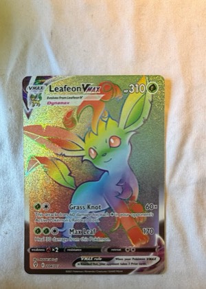 Leafeon VMAX (Secret), graded 9.0