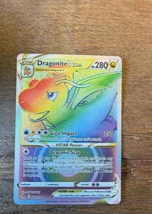 Dragonite VSTAR (Secret), graded 9.0