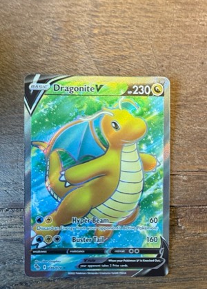 Dragonite V (Full Art), graded 9.0