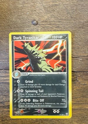 Dark Tyranitar, graded 7.5