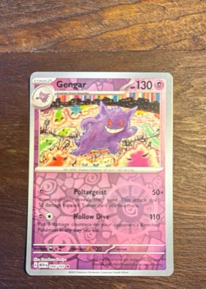 Gengar 094/165 (Cosmos Holo), graded 9.5
