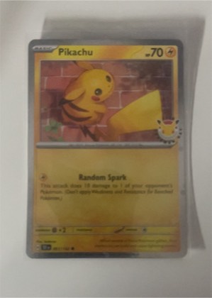 Pikachu - 051/162 (Cosmo Holo) graded 6 & below
