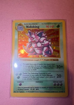 Nidoking, graded 7.5