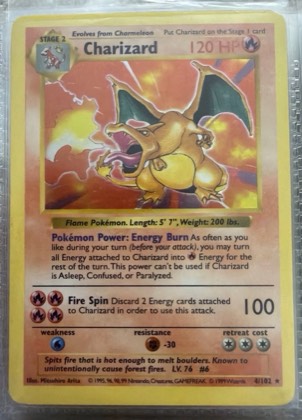 Charizard, graded 7.0