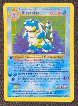 Blastoise, graded 7.5