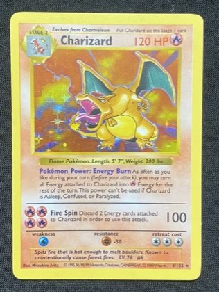 Charizard, graded 7.5