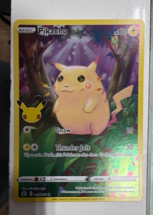 Pikachu, graded 8.0