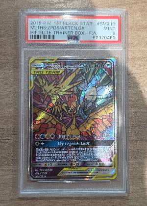 Moltres & Zapdos & Articuno GX, graded 9.0