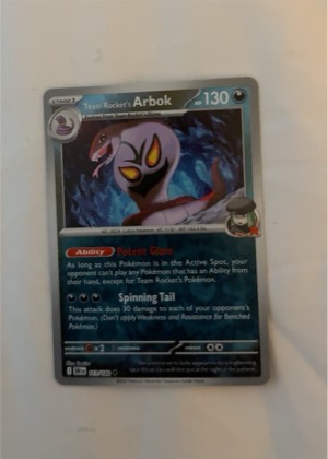 Team Rocket's Arbok graded 9