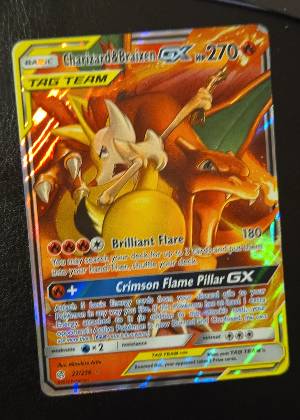 Charizard & Braixen GX, graded 9.0