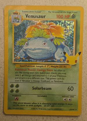 Venusaur, graded 7.5