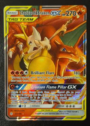 Charizard & Braixen GX graded 9