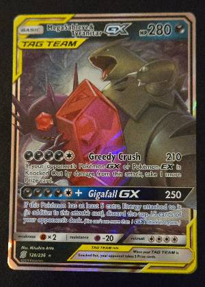 Mega Sableye & Tyranitar GX, graded 9.0