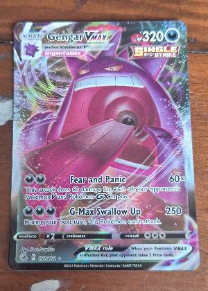 Gengar VMAX, graded 9.0