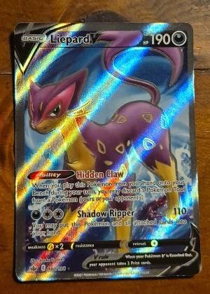 Liepard V (Full Art), graded 9.5