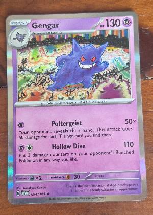 Gengar 094/165 (Cosmos Holo), graded 9.0