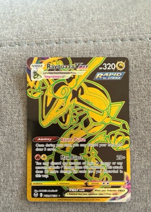 Rayquaza VMAX (Secret), graded 9.0
