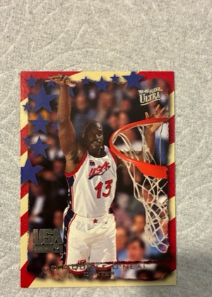 1996 Fleer USA Basketball - [Base] #36 Masters of the Game - Shaquille O'Neal, graded 7.5