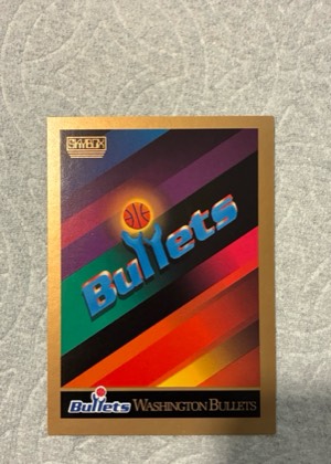 Washington Bullets Logo/Checklist, graded 9.0