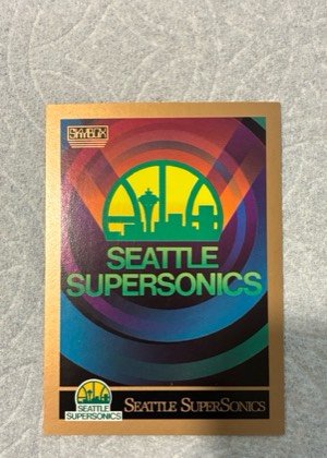 Seattle SuperSonics Checklist, graded 8.5