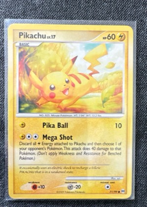 Pikachu, graded 8.5