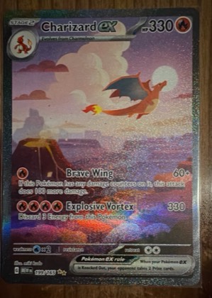 Charizard ex - 199/165 graded 9