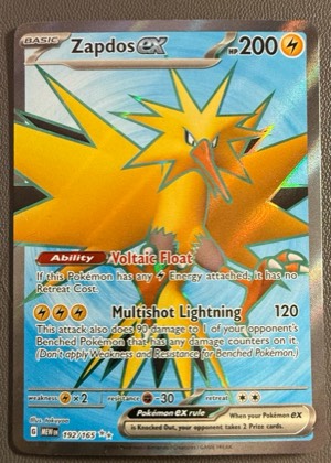 Zapdos ex graded 8.5