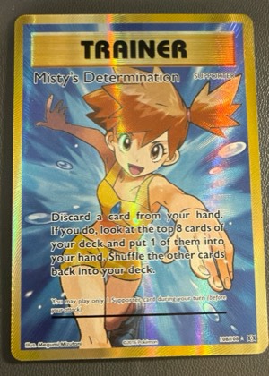 Misty's Determination (Full Art), graded 9.0