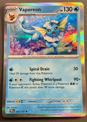 Vaporeon, graded 9.0