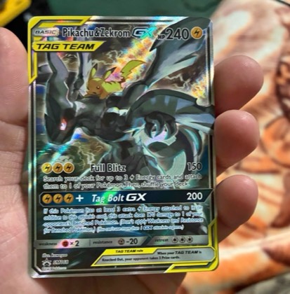 Pikachu & Zekrom GX, graded 9.0