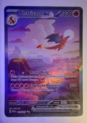 Charizard ex, graded 9.0