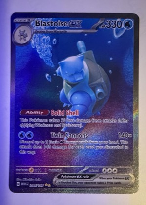Blastoise ex, graded 9.0