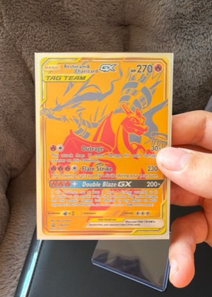 Reshiram & Charizard GX, graded 9.0