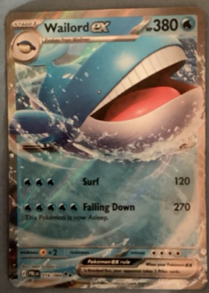 Wailord ex, graded 7.5
