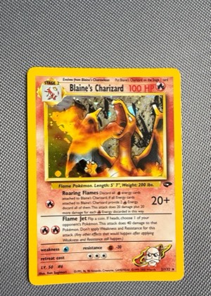 Blaine's Charizard, graded 7.5